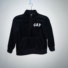 GAP Kids Black Half-Zip Fleece Fleece Sweater small 5