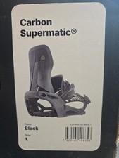 Nidecker Carbon Supermatic Size L Snowboard Bindings - Black NEW IN BOX