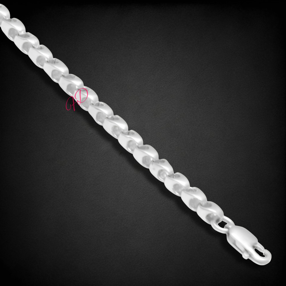 Unisex Platinum Chain Designer Width 4 MM Length 20 Inch Necklace PT950 image 5