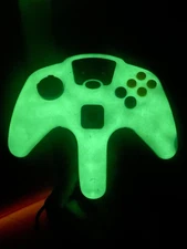 Vintage Glow In The Dark N64 Controller High Frequency Nintendo - Works 