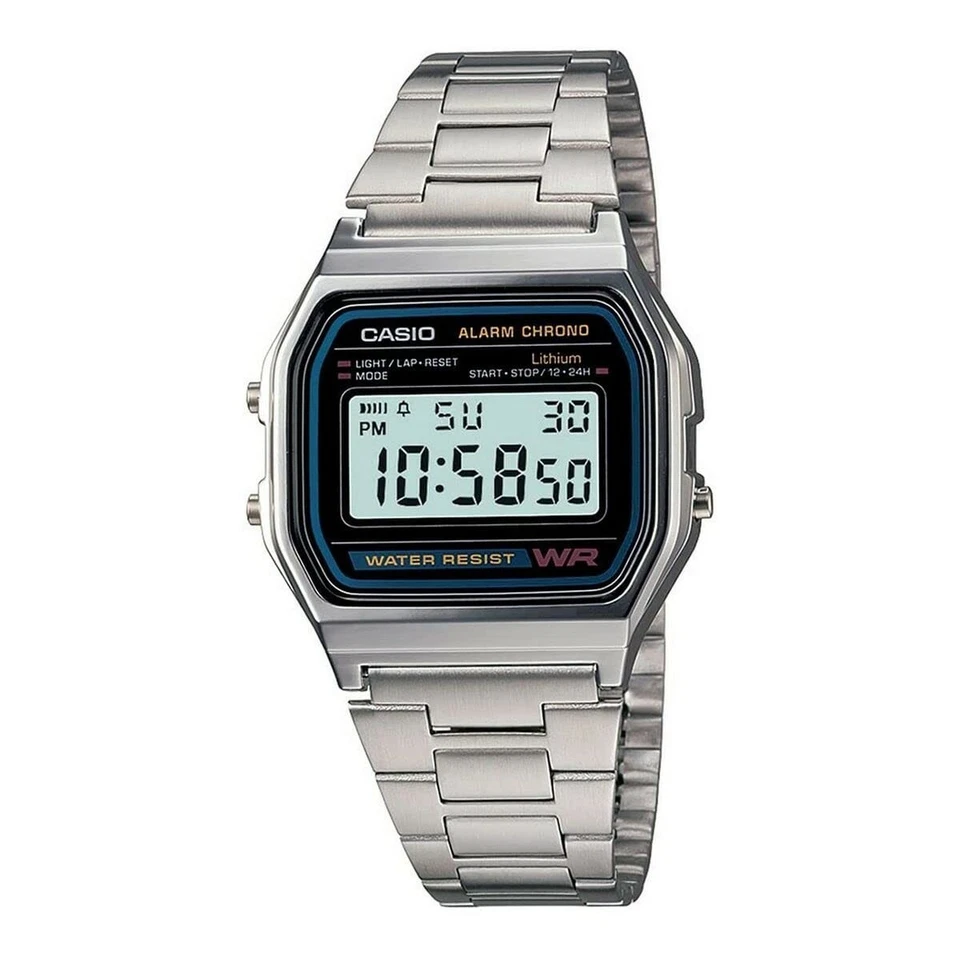 Casio Men’s Digital Watch Classic Stainless Steel Bracelet Timepiece - Image 2 of 4