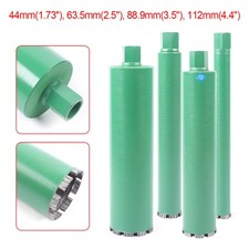 4PCS Wet Diamond Core Drill Bit 1-1/4" Green Wall Hole Cutter Wet Core Drill Set
