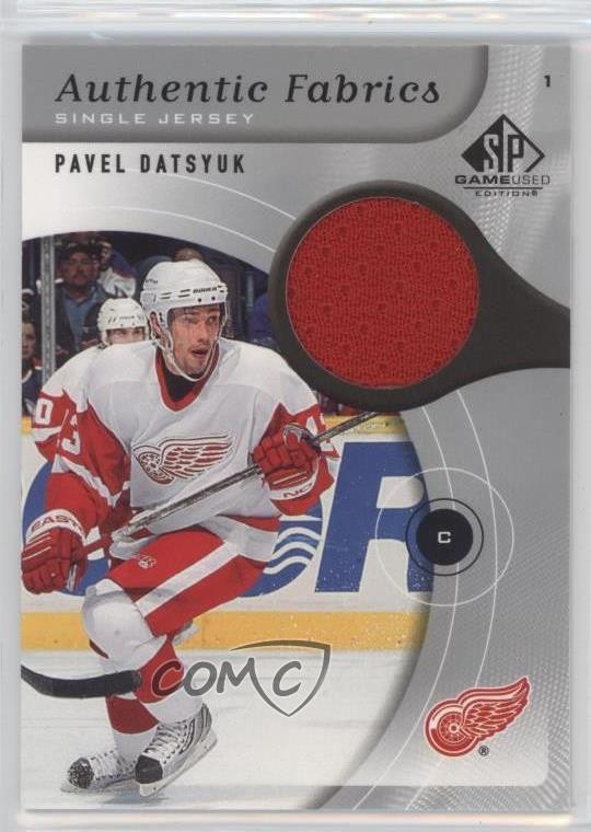 2005-06 SP Game Used Edition Authentic Fabrics Pavel Datsyuk #AF-PD HOF 2d8