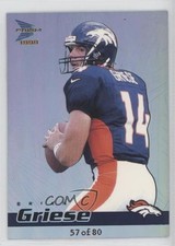 1999 Pacific Prism Holographic Blue 57/80 Brian Griese #45 l7y