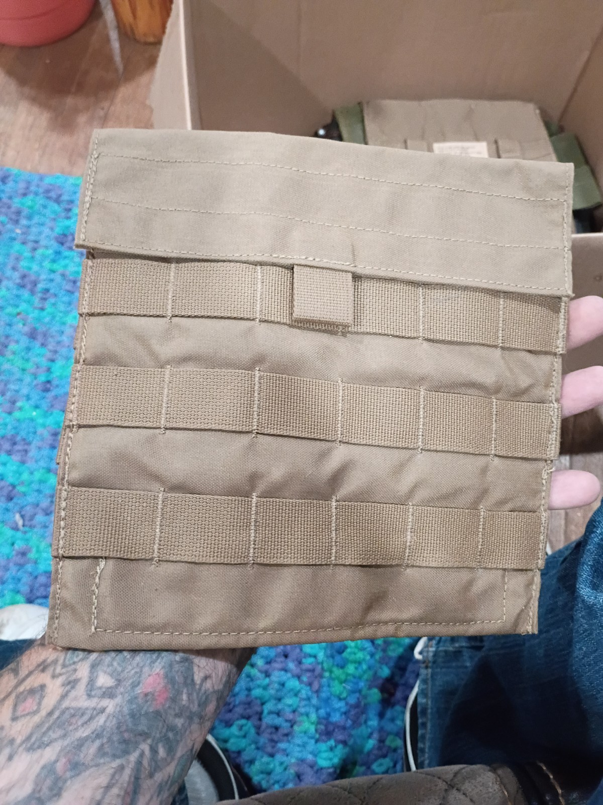 Lot of 2 USMC MOLLE MARSOC FSBE Side Plate Carrier Admin Utility Map Pouch  NEW