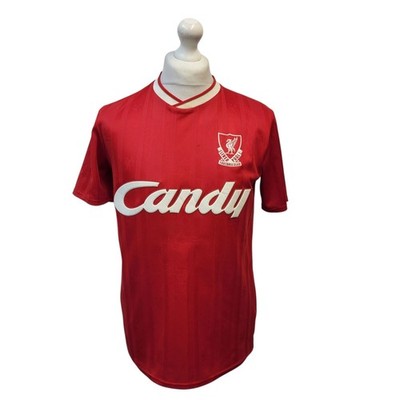 Liverpool FC Retro Red Candy Home Kit 90s Football Shirt Uk