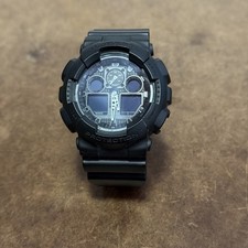 Casio G Shock GA 100 5081 Mens Black Ana Digi 200m Shock Resist Resin Watch