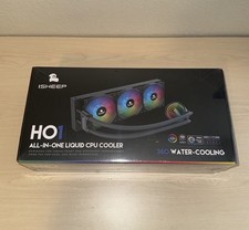 Liquid CPU Cooler, 360mm AIO Water Cooling, ARGB Lighting Fan, Dual Chamber Pump