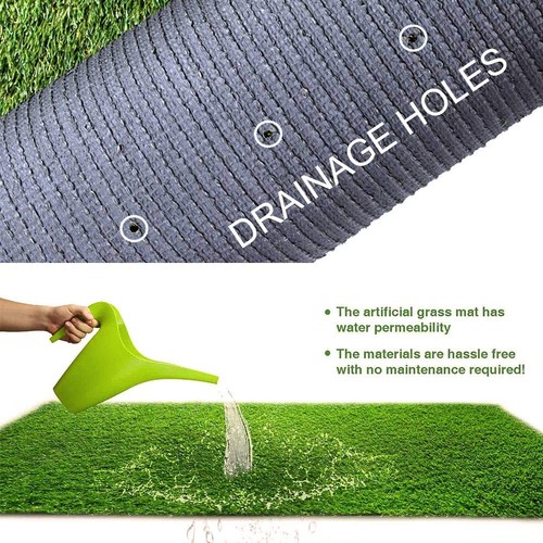 Synthetic Artificial Grass Turf Lawn 4ft x 10ft, 1.38" Outdoor/Indoor Fake Gr... - Picture 4 of 7