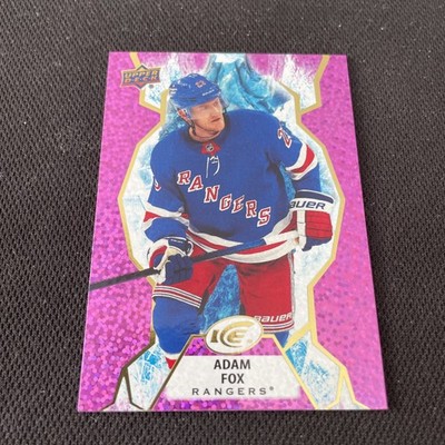 2021-22 UD Ice Adam Fox Lavender Parallel #78 New York Rangers (A04)