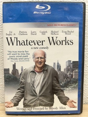 2009 ''Whatever Works'' Blue-ray DVD Movie Larry David Patricia Clarkson