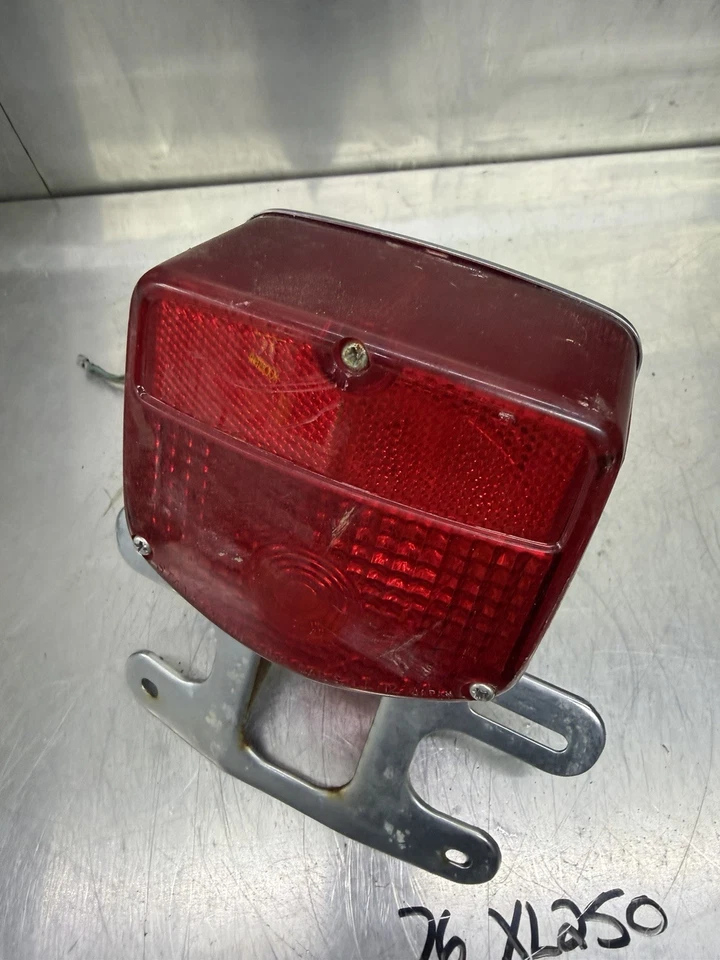 74 75 76 Oem Honda XL350 xl250 Xl 250 350 Tail Light Assembly Lens Mount OEM - Image 3 of 4