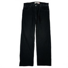 VTG LEVIS 559 RELAXED STRAIGHT FIT BLACK CORDUROY Y2K JEANS PANTS MENS 34X30