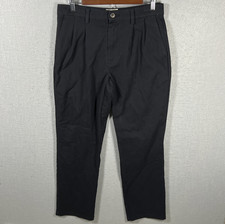 St. John's Bay Navy Classic Fit Pleat Front Easy Care Pants Size 30/32