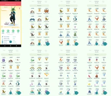 Pokémon Acc Go - Lvl35 - 40 Shiny - 38 Legendary