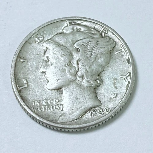 1940 Mercury Dime ~ FINE DETAILS~ 90% Silver #4641