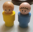 Vintage ‘74 Fisher Price Jumbo Little People Large Figure  Lot Of 2
