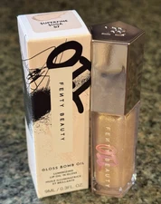 Fenty Beauty Gloss Bomb Oil Luminizing Lip Oil ‘N Gloss ~ 07 Superfine Suga ~NIB