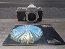 Nikon Nikkormat FT 35mm SLR Film Camera Body Battery Tested Clean w/ Guide