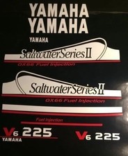 Yamaha OX66 Saltwater Klistremerker  Marine vinyl  WHITE 225 HK fast free ship