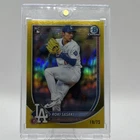 Topps 2025 Bowman Gold Roki Sasaki Rookie /75 #12 Dodgers MLB Baseball