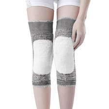 Wool Knee Warmers Winter Thermal Cashmere Brace Stretchy Ski Cycling Joint Supp