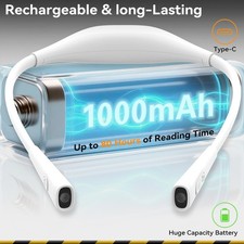 USB Rechargeable LED Neck Light Book Light for Reading in Bed Crafting Camping