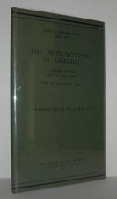Thomas Grahame Bailey / PRONUNCIATION OF KASHMIRI Kashmiri Sounds How 1st ed
