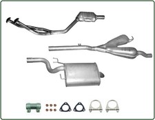 Auspuffanlage mit Kat für BMW 5er E39 520i / 523i Katalysator Mitteltopf Endtopf