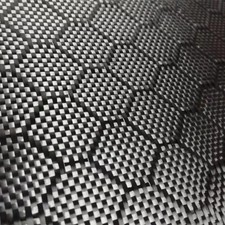 3K 240g Football Honeycomb Hexagonal Pattern Carbon Fiber Cloth 50cmx100cm