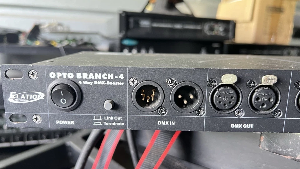 Elation Opto-Branch 4 DMX Splitter To Distribute Boost Signals, 2-Ins, 4-Outs - Image 2 of 4