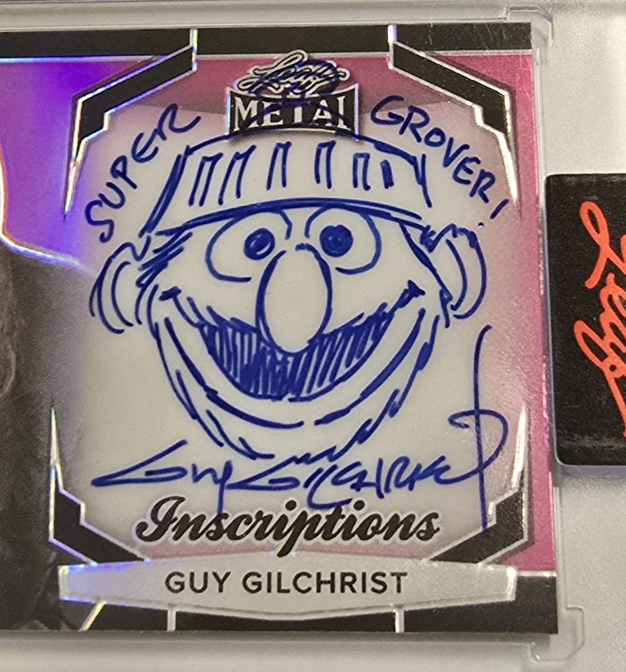 Guy Gilchrist Sketch Auto On Card GROVER 2024 Leaf Metal 26/100 Sesame Street - Image 4 of 4
