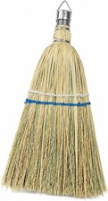 Hand Whisk Broom Corn Straw Broom with Hang Hole for Indoor Outdoor