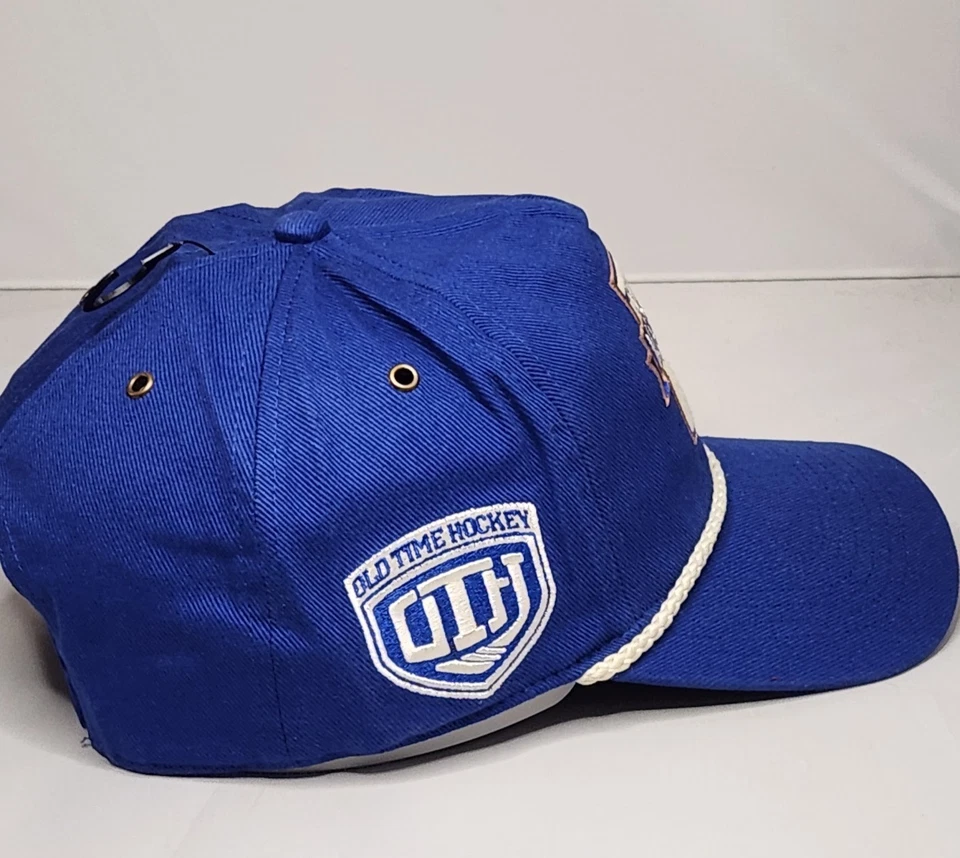Toronto Maple Leafs '47 Hitch Old Time Hockey Sure Shot Blue Snapback Rope Hat - Image 3 of 4