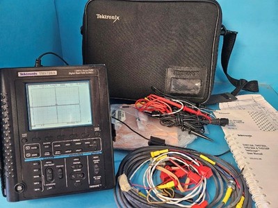 TEKTRONIX TEKSCOPE THS720A 100MHZ SCOPE DMM 500MS/S DIGITAL OSCILLOSCOPE EXTRAS