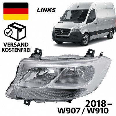 Sprinter Scheinwerfer LINKS  W907 W910 ab 2019- Mit Stellmotor und E-Prüf