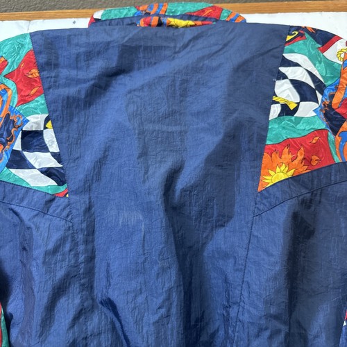 Vtg 90s River Edge Sport Colorblock Windbreaker Jacket Multicolor Sz-L #681 - Picture 14 of 23