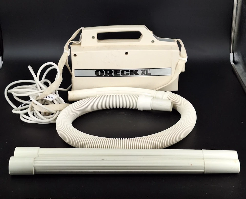 Oreck XL Compact Canister Vacuum Cleaner White w/ Hose and 2 Extensions - Image 2 of 4