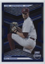 2023 Panini Elite Extra Edition Blue Aspirations 20/349 Will Sanders #136 b4d