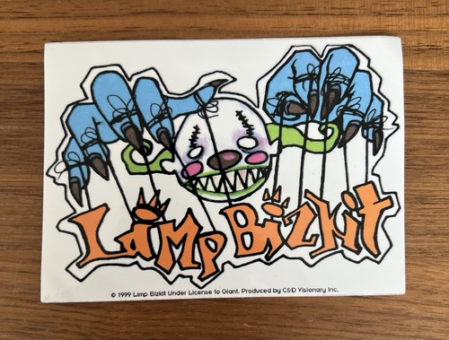 Original Vintage 1999 Limp Bizkit Vending Machine Sticker 90s Y2K Nu Metal rap - Picture 1 of 3