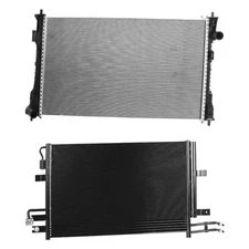 For Ford Police Interceptor Sedan 13-15 Replacement Radiator & Condenser Kit