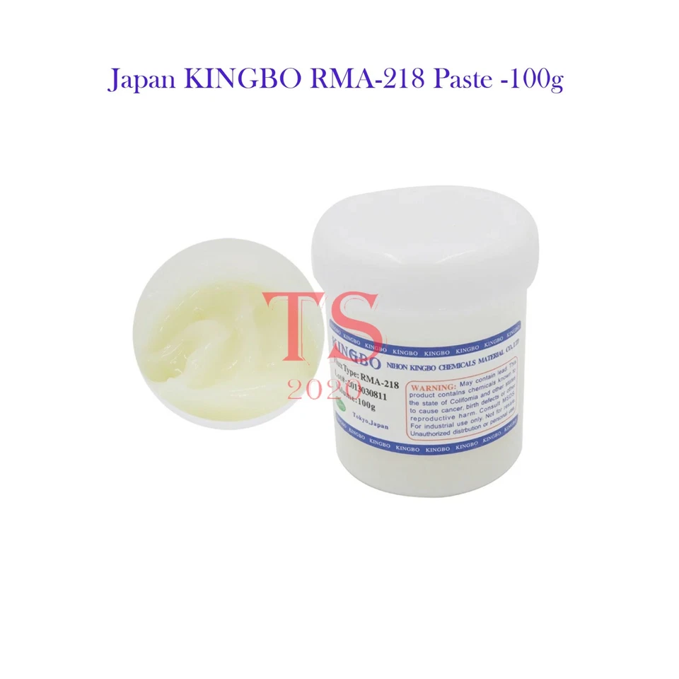 Microsoldadura de soldadura 100 g Japón KINGBO RMA-218 flujo de pasta BGA reflujo de retrabajo SMT Foto 4 de 4