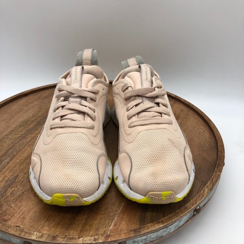 Zapatillas deportivas para correr Reebok Zig Dynamica para mujer talla 7 beige rosa gimnasio - Imagen 3 de 9