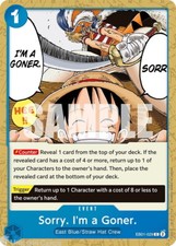 EB01-029 Sorry. I'm a Goner. : Common One Piece English TCG Card : EB01: Extra B