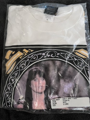 Xena and Argo (Horse) Sleep Shirt X-LARGE WHITE NEW SEALED! CUSTOM SCREEN PRINT! - Picture 2 of 4