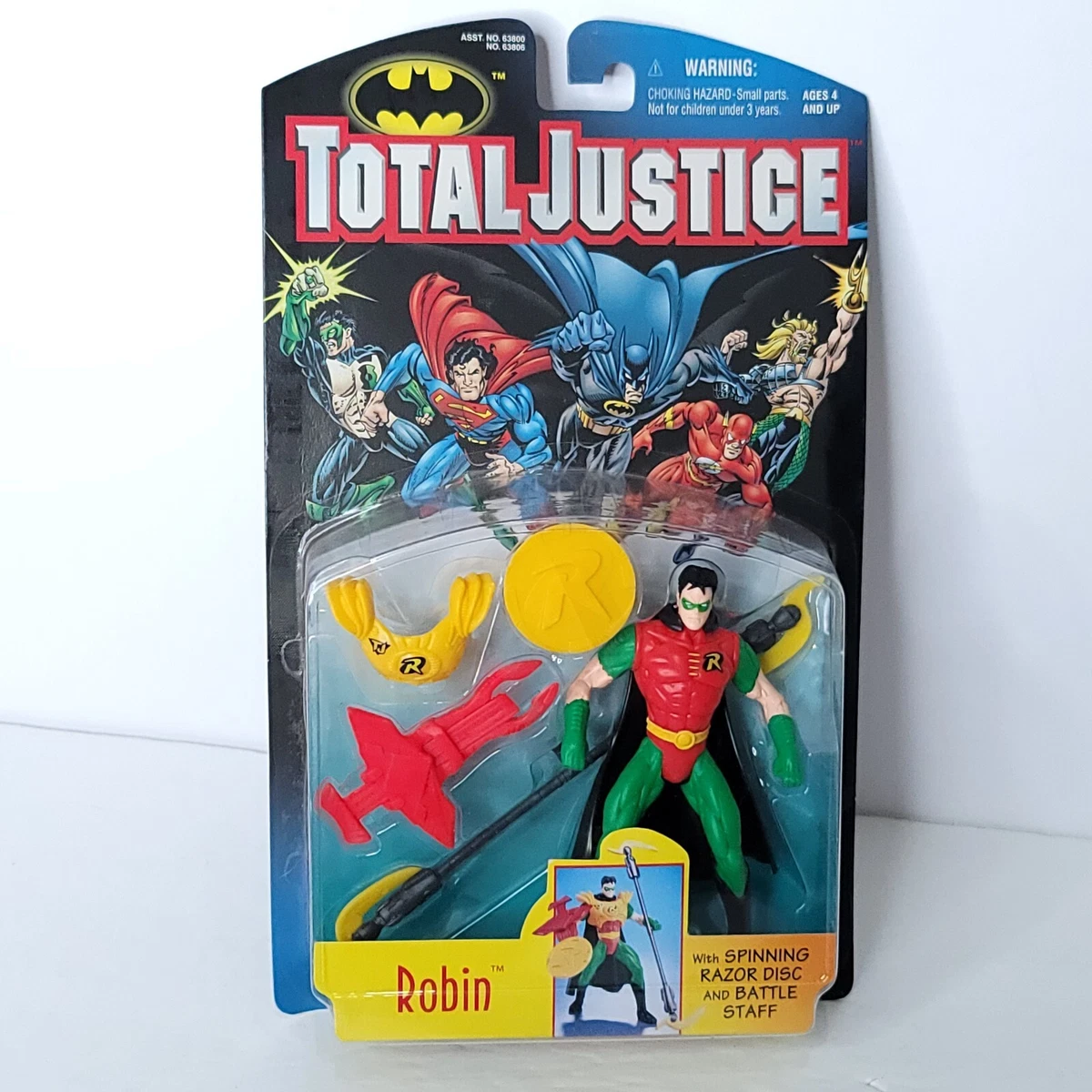 1996 Kenner DC Comics Total Justice Robin Figure Sealed New Battle