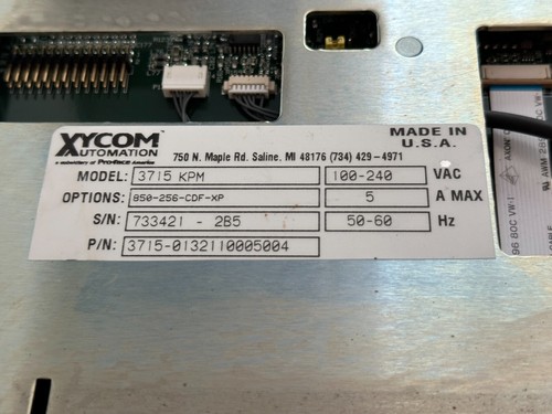 XYCOM 3715 KPM | XYCOM 3715-0132110005004 - Picture 2 of 14