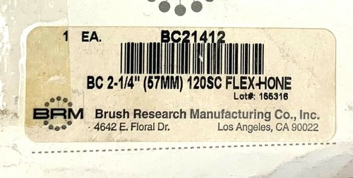 2-1/4" 120 GRIT SILICIO CARBURO FLEX HONE CEPILLO INVESTIGACIÓN (57MM) BC21412 - ¡NUEVO! - Imagen 5 de 8