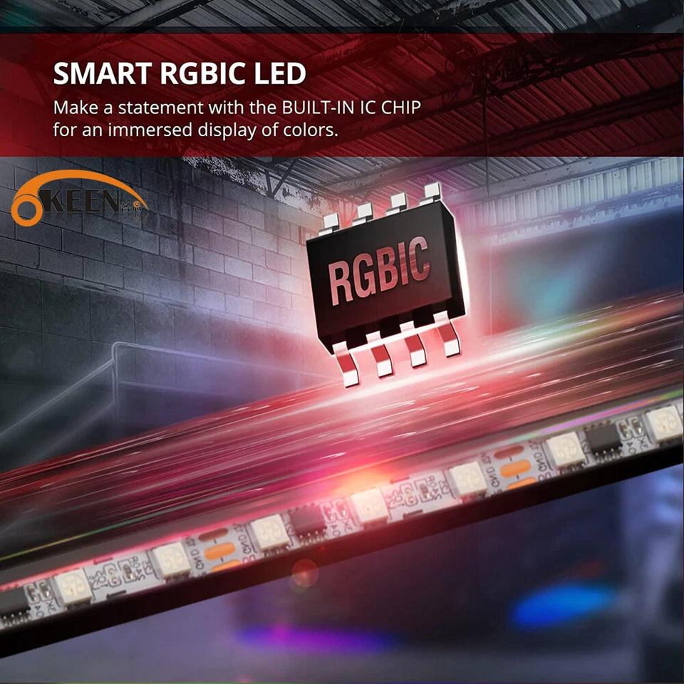 Tira de luz flexible para coche LED RGB para Mercedes Benz C300 CLA250 W205 Foto 4 de 4