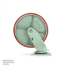 8" x 2" Swivel Caster Polyurethane Wheel on Steel Hub 1250lb Tool Box